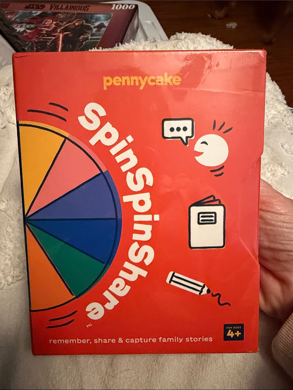 SpinSpinShare Family Story Game - Red